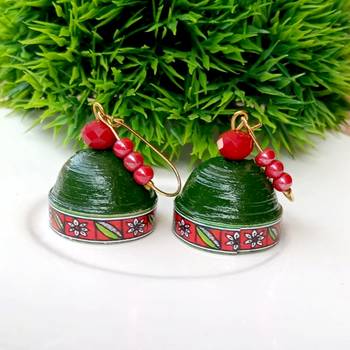 Quilled hanging  jhumkas 46 2