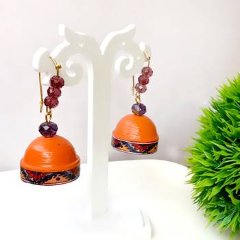 Quilled hanging  jhumkas 50 1