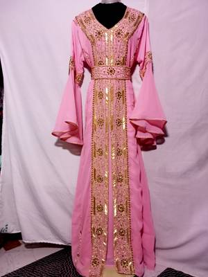Rose Pink Kaftan for Women 1