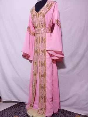 Rose Pink Kaftan for Women 4
