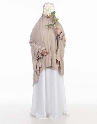 Ana beige with sleeves makhna 1