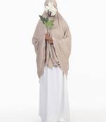 Ana beige without sleeves makhna