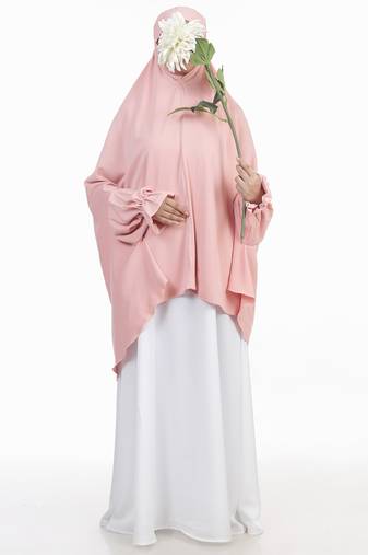 Ana peach with sleeves makhna