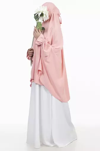 Ana peach with sleeves makhna
