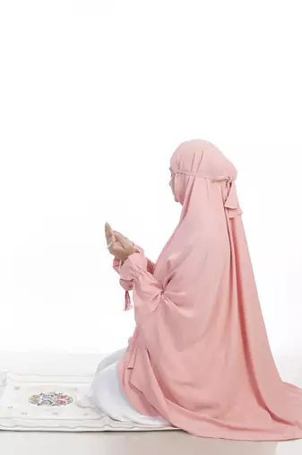 Ana peach with sleeves makhna