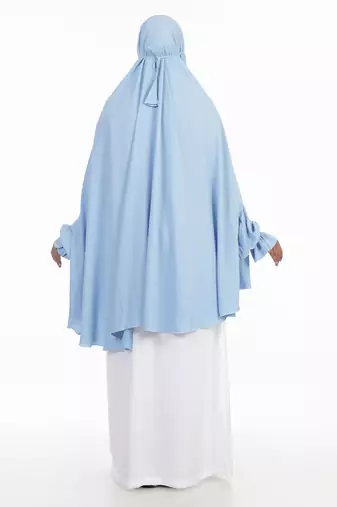 Ana sky blue with sleeves makhna