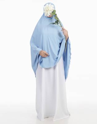Ana sky blue without sleeves makhna 1