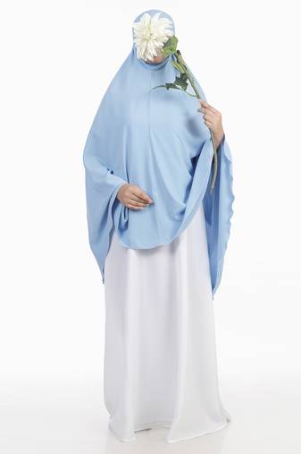 Ana sky blue without sleeves makhna