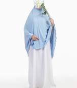 Ana sky blue without sleeves makhna