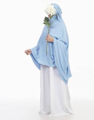 Ana sky blue without sleeves makhna 2