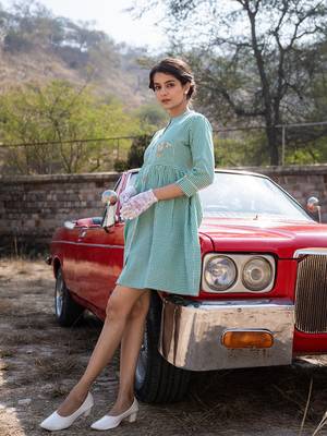  green checked dress 2