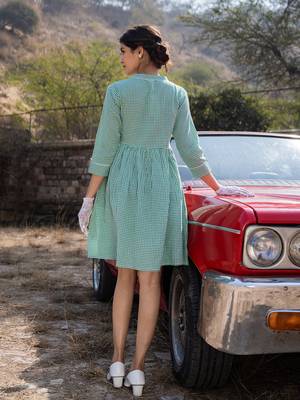  green checked dress 3