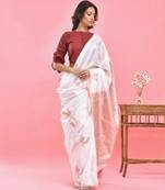 MAROON RUFFLED SLEEVE ON CROP TOP BLOUSE