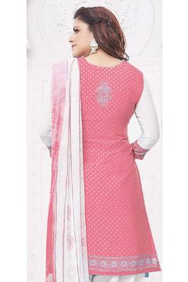 Unstitched crepe salwar suit material printed 2