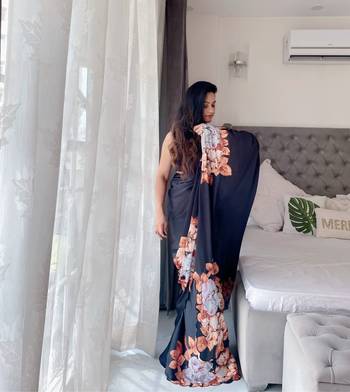 Satin Weight Less Saree 6