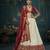 Off white color woven and embroidered dola silk lehenga choli