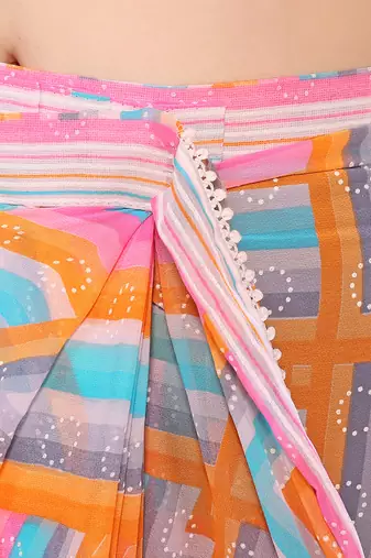mannequine store redy to wear printed saree