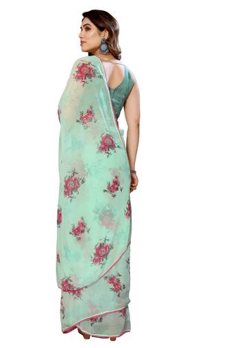 Mannequine store redy to wear printed saree