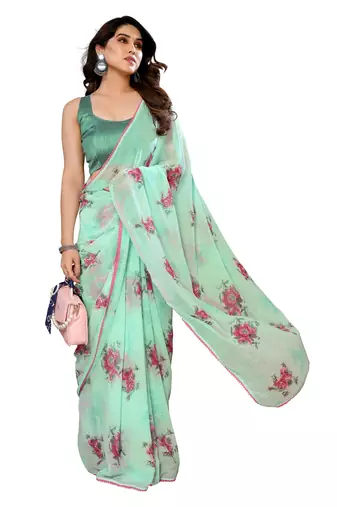 mannequine store redy to wear printed saree