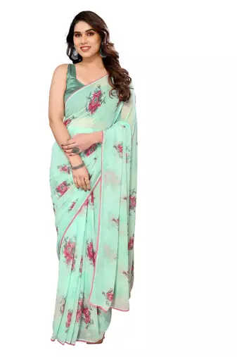 mannequine store redy to wear printed saree