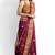 Maroon colour paithani design silk saree with blouse piece