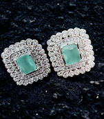 gleaming moonstone shimmers studs