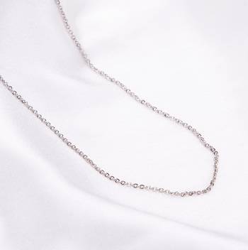 rhodium plated cabel chain 1