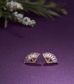 Opal touch rose petal opal studs