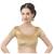 Velvet Gold Short Sleeves Stretchable Readymade Saree Blouse