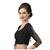 Silk Georgette Black Embroidered 3/4 Sleeves Readymade Saree Blouse
