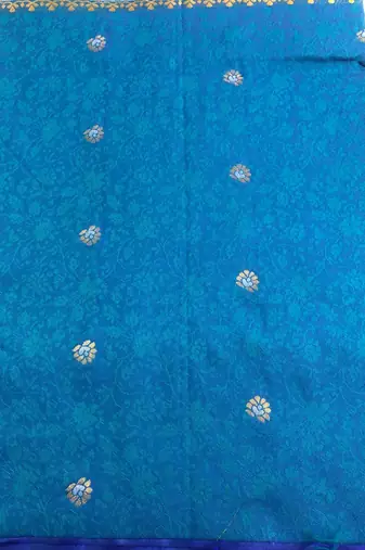 Carolina Blue Kanjivaram Saree