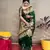 Green and Gold Silk Banarasi Saree with Blouse Piece