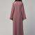 Front open abaya with piping work made in nida matte fabric - front open burqa for ladies & girls