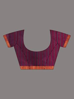 Teal cotton blend handwoven saree with jute weaving pallu 5
