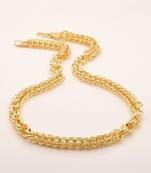 Brass gold plated chain with s-hook closure