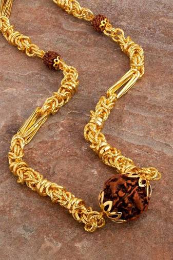 Classic chain with rudraksha