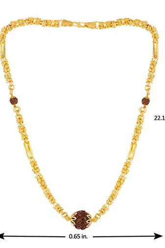 Classic chain with rudraksha