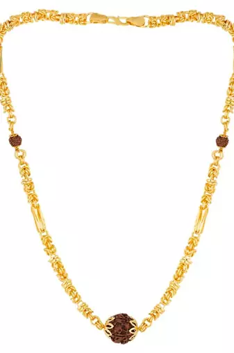 Classic chain with rudraksha
