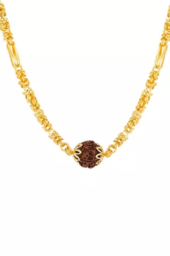 Classic chain with rudraksha