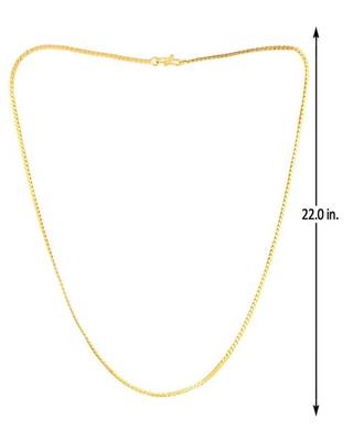 S-hook closure gold plated chain with textured detail 2