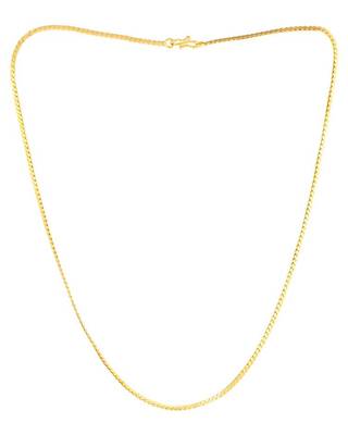 S-hook closure gold plated chain with textured detail 3