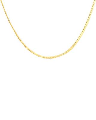 S-hook closure gold plated chain with textured detail 4