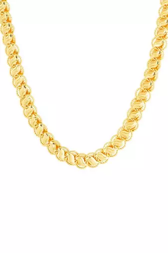 Textured chain with s-hook closure