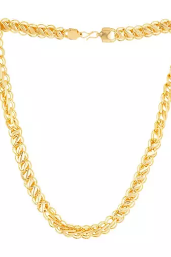 Classic gold plated chain with s-hook closure