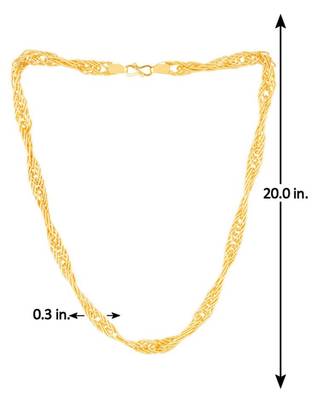 Classic gold plated chain with s-hook closure 2