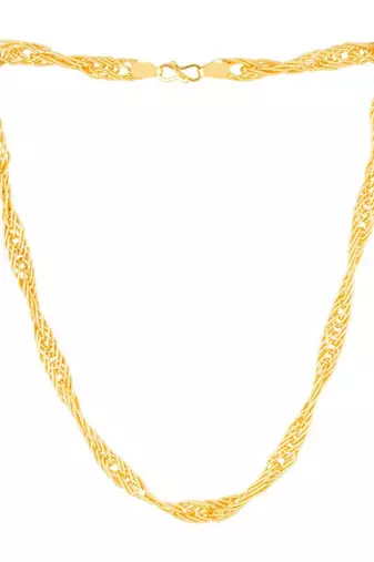 Classic gold plated chain with s-hook closure