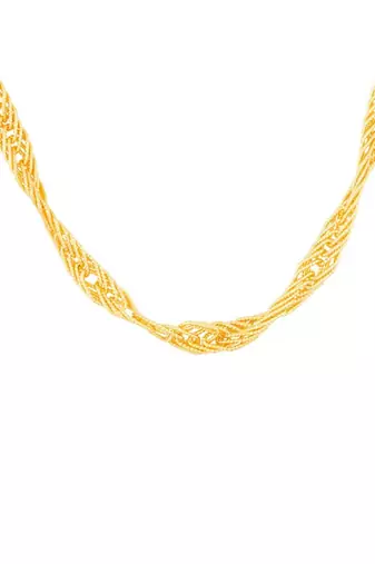 Classic gold plated chain with s-hook closure