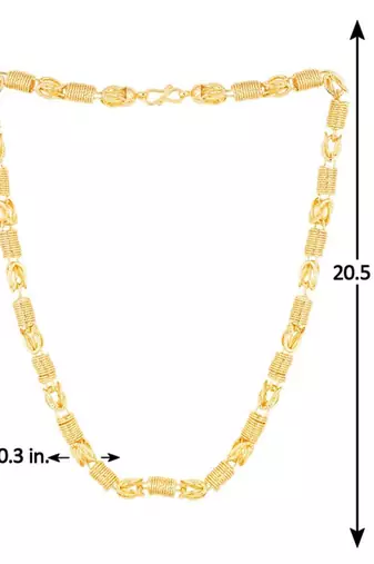 Classic gold plated chain with s-hook closure