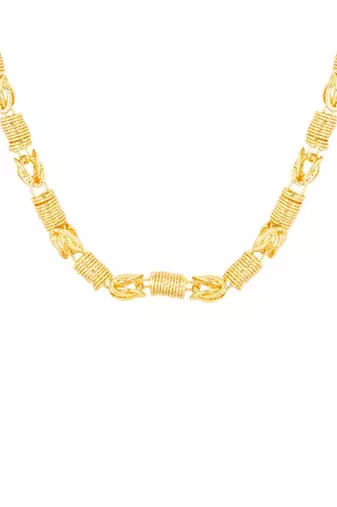 Classic gold plated chain with s-hook closure