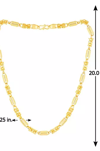 Textured chain with s-hook closure